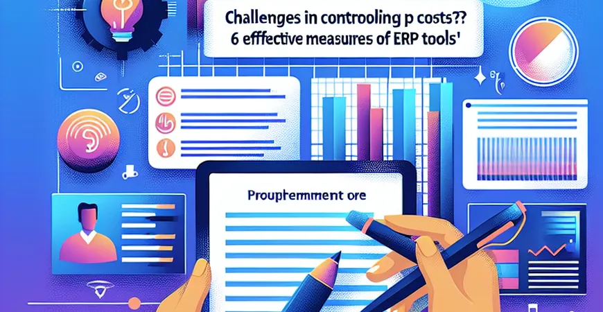  采购成本控制难？ERP工具的6个有效措施